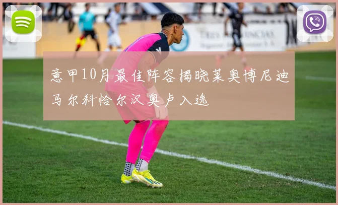意甲10月最佳阵容揭晓莱奥博尼迪马尔科恰尔汉奥卢入选